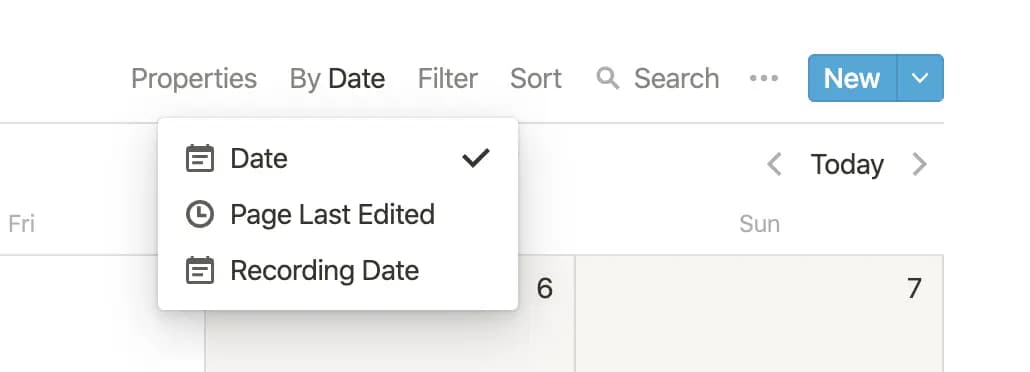 calendar by selector